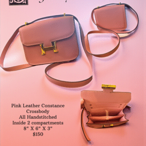 Pink Leather Constance Crossbody