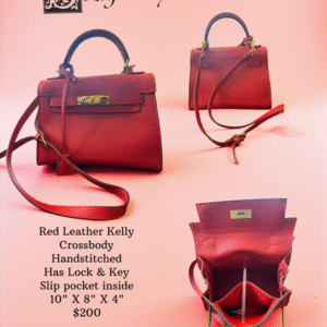 Red Leather Kelly Crossbody